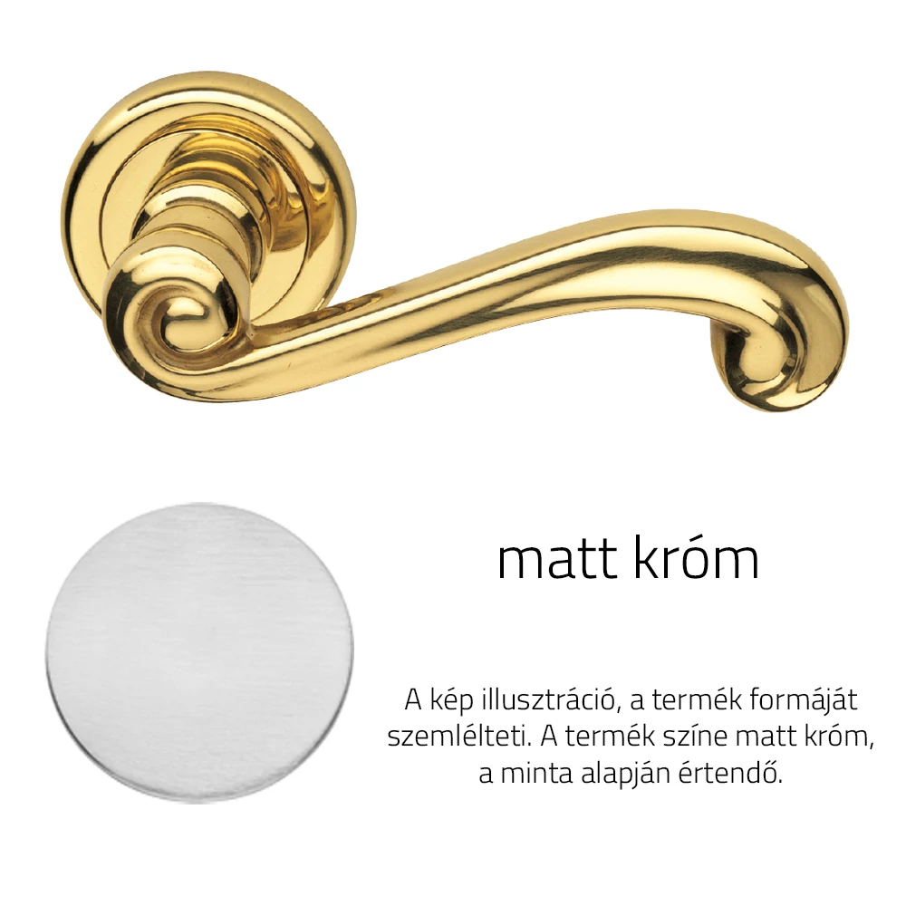 DND Lady matt króm körrozettás kilincsgarnitúra