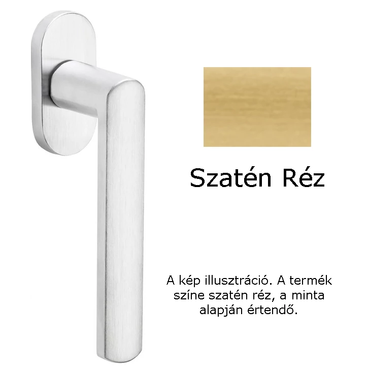 DND Luce szatén réz ablakfélkilincs