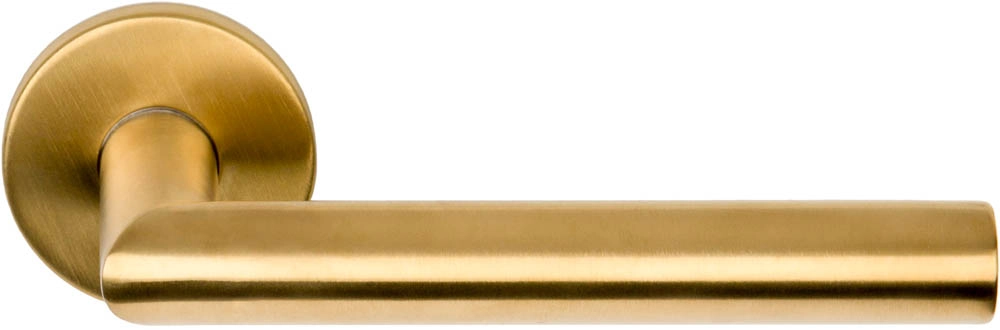 Formani Basics LB2-19 PVD szatén arany körrozettás kilincsgarnitúra