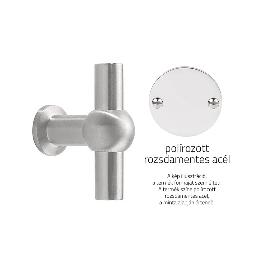 Formani Ferrovia FV190 polírozott rozsdamentes acél gomb