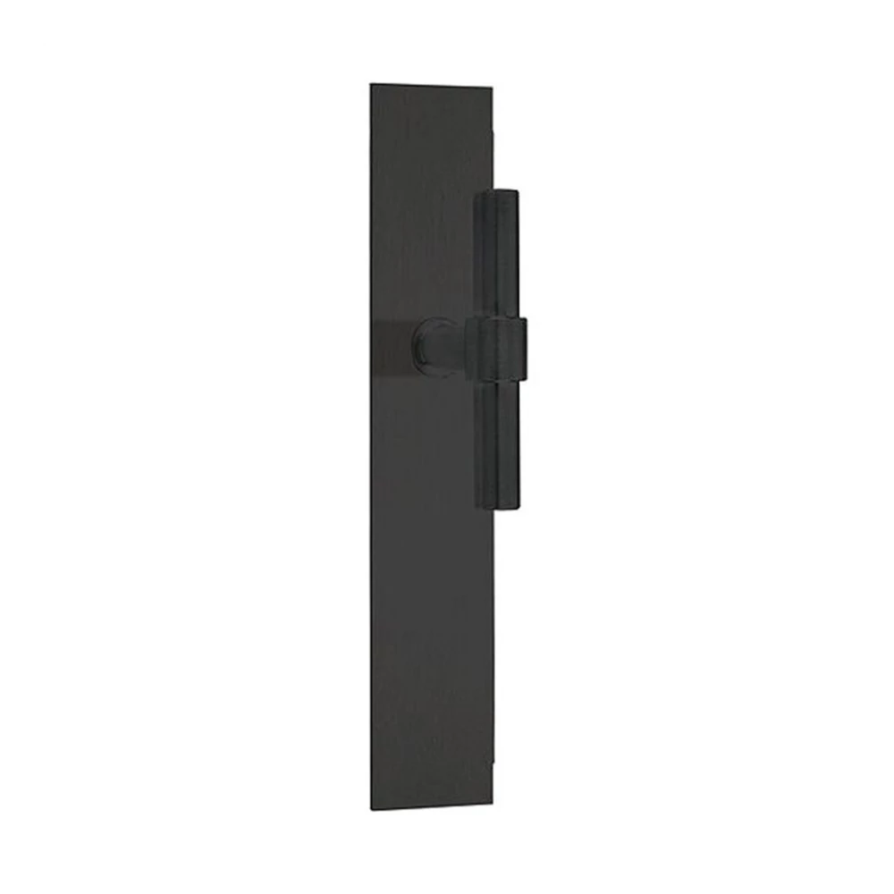 Formani One PBT15P236 szatén fekete lapos téglalaprozettás kilincsgarnitúra
