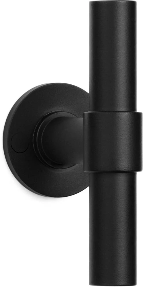 Formani One PBT20XL/50 szatén fekete lapos körrozettás kilincsgarnitúra