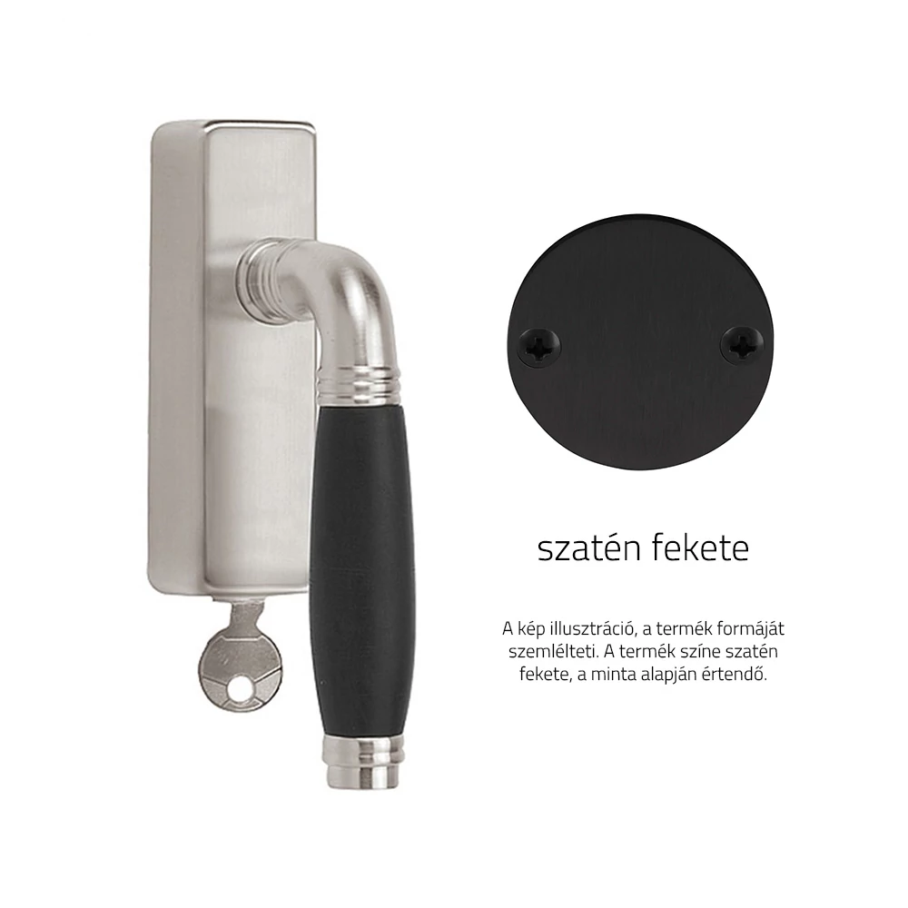 Formani Timeless 1934-DKLOCK szatén fekete / ébenfa ablakkilincs