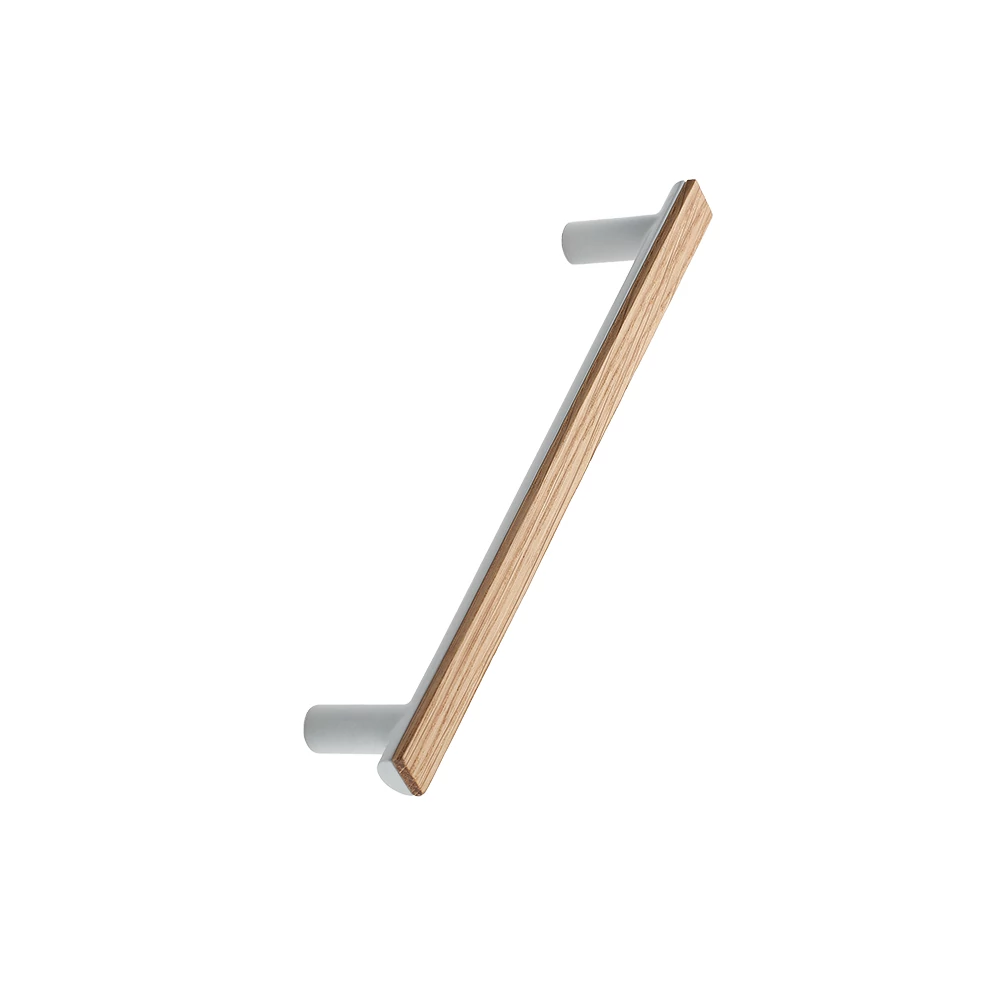 Furnipart Bis lakkozott tölgyfa - matt fehér bútorfogantyú 160 mm 554320160-052/0500