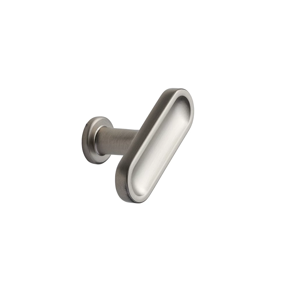 Furnipart Chateau inox hatású T-bútorgomb 555220052-66