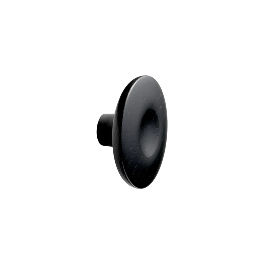 Furnipart Dimple fa, kőris fekete gomb fogantyú 114220080-994
