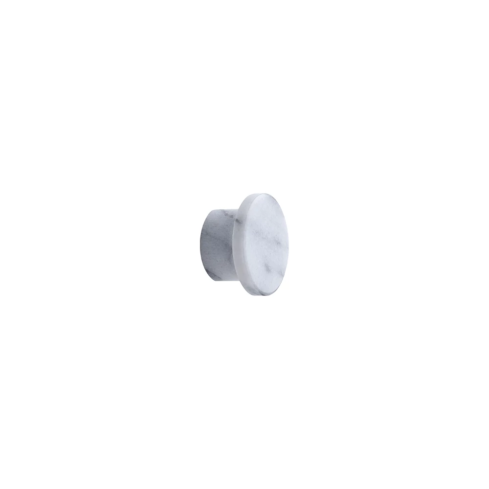 Furnipart Monte Round fehér bútorgomb 800020035-WC