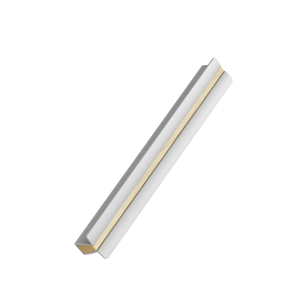 Furnipart Papillon lakkozott tölgy / rozsdamentes acél bútorfogantyú 160 mm 460520160-052/61