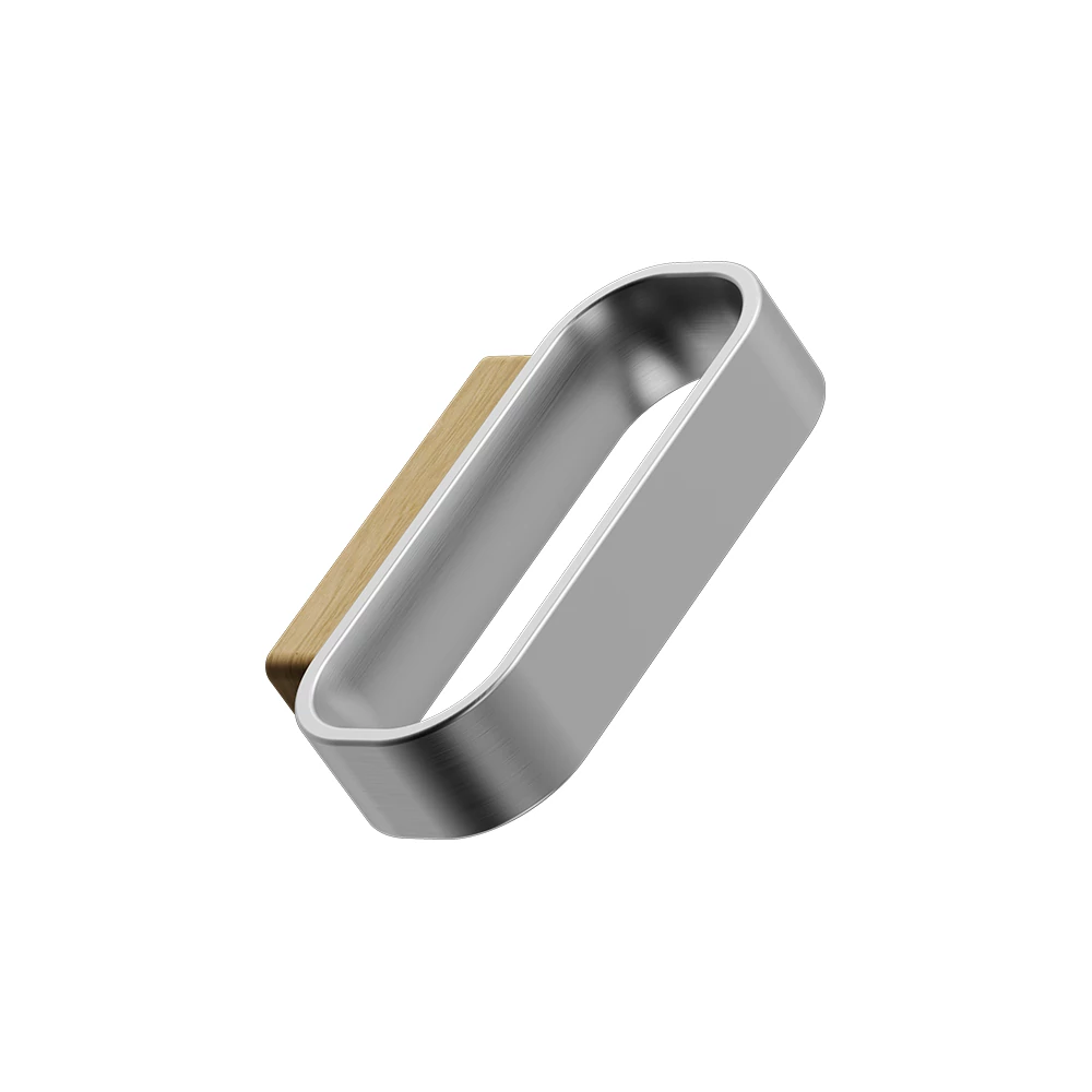 Furnipart Race lakkozott tölgy - inox hatású bútorfogantyú 32 mm 557120032-052/66