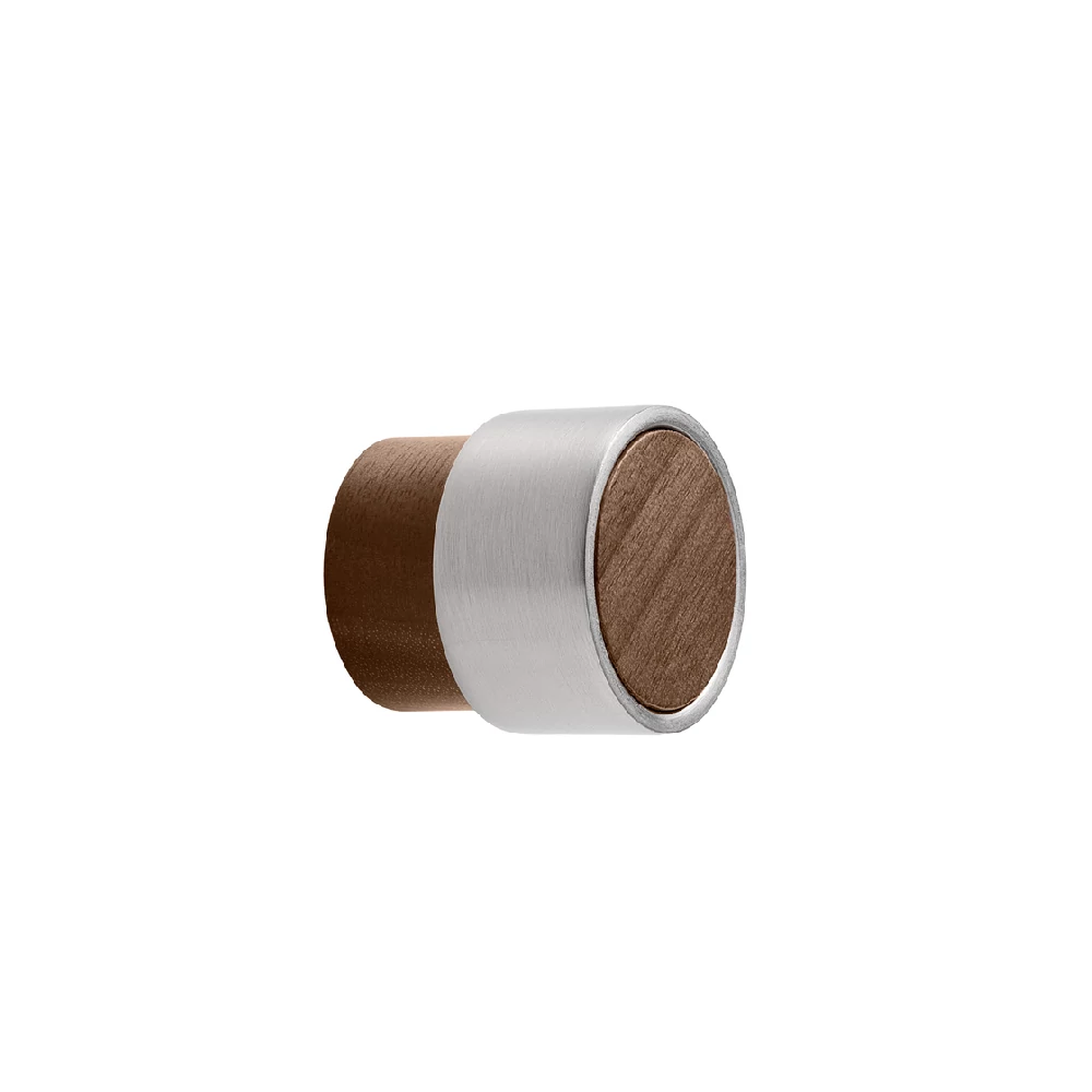 Furnipart RADIO MINI, fém-fa, lakkozott dió - inox gomb fogantyú 113220026-292/66