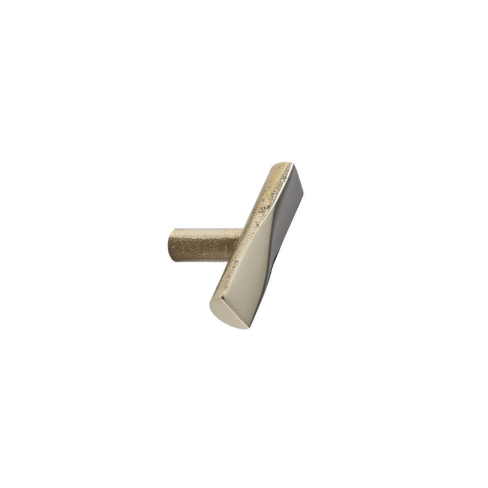 Furnipart Scultura polírozott natúr sárgaréz T bútorgomb 128 mm 244620054-15