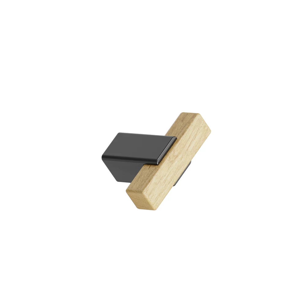 Furnipart Segment lakkozott tölgy / matt fekete bútorgomb 44 mm 559420044-052/99