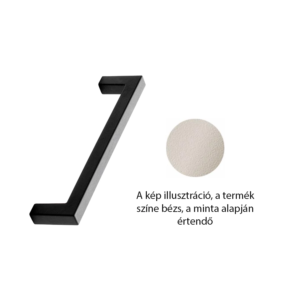 Furnipart Square 10 OceanIX festett bézs bútorfogantyú 128 mm 700020128-1505-Y70R