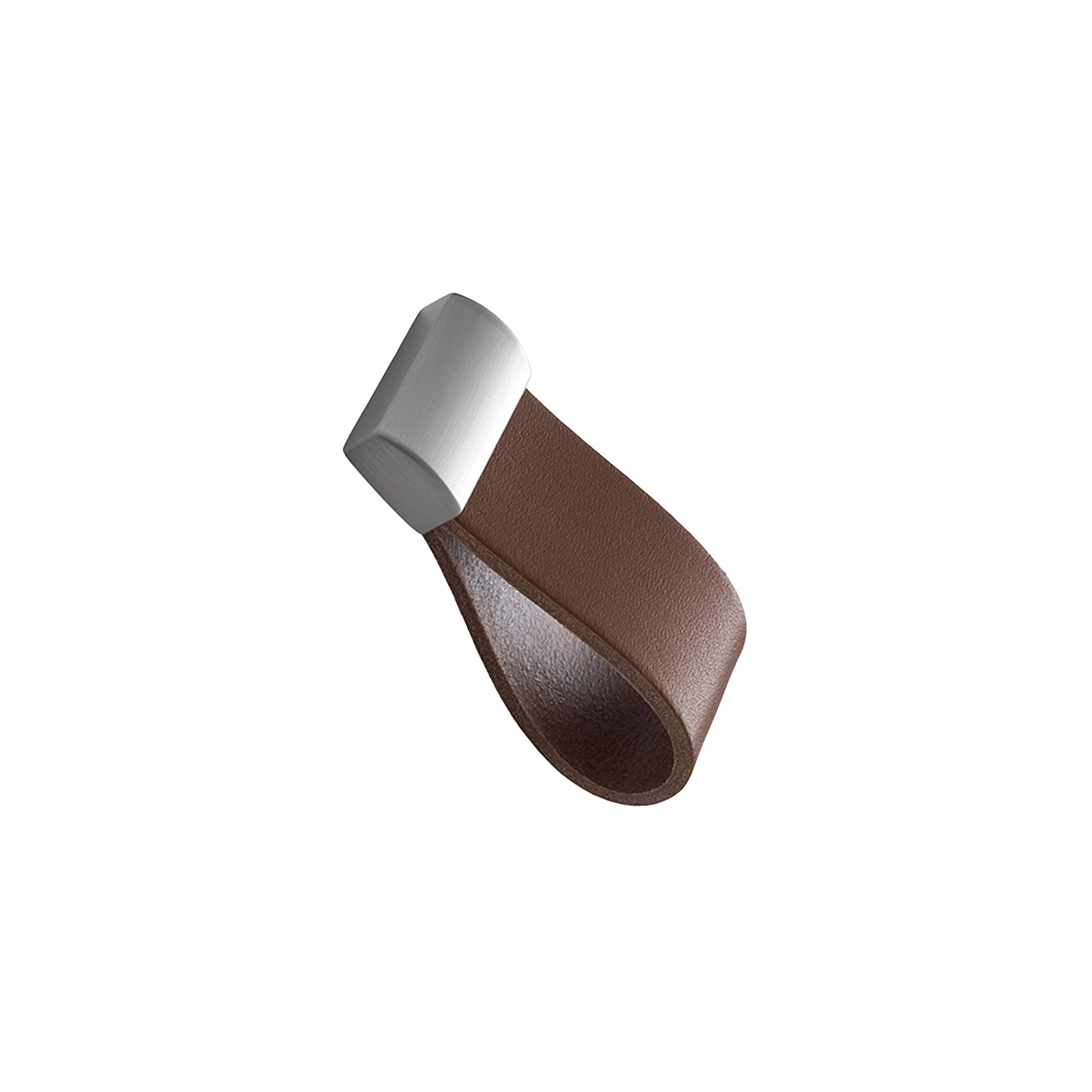 Furnipart Strap konyak/inox hatású bútorgomb 16mm 545560016-105/66