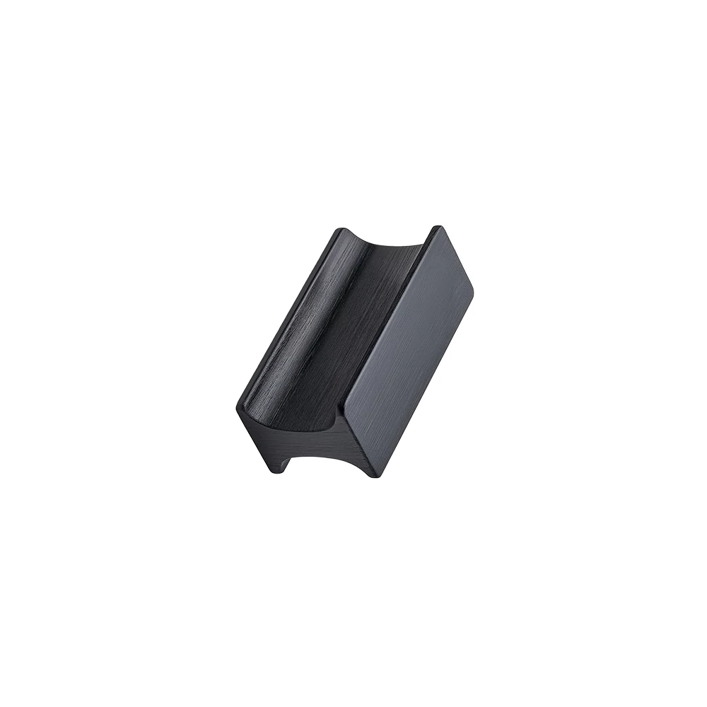Furnipart Track szálcsiszolt fekete bútorgomb 32 mm 457020032-76