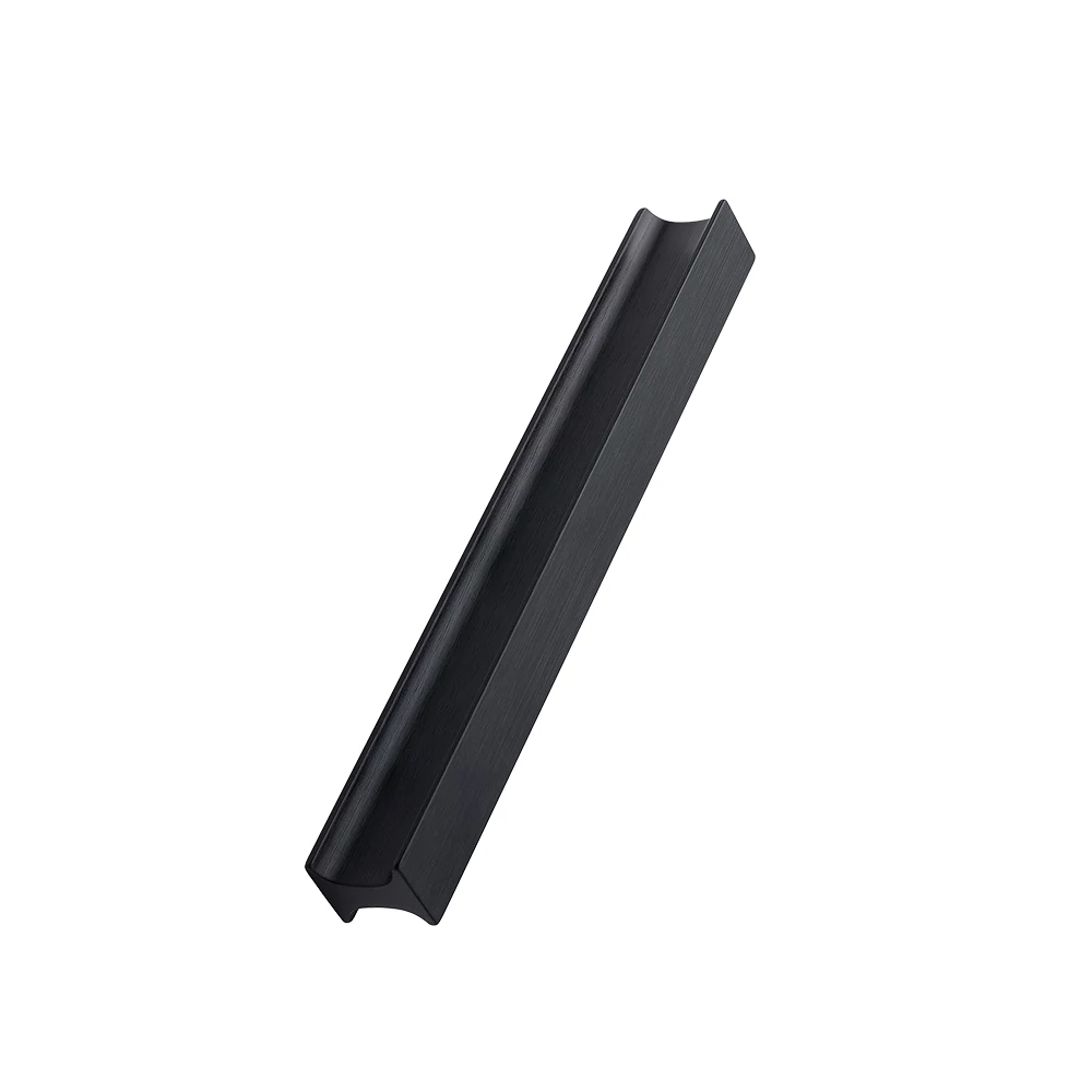 Furnipart Track szálcsiszolt fekete bútorfogantyú 160 mm 457020160-76