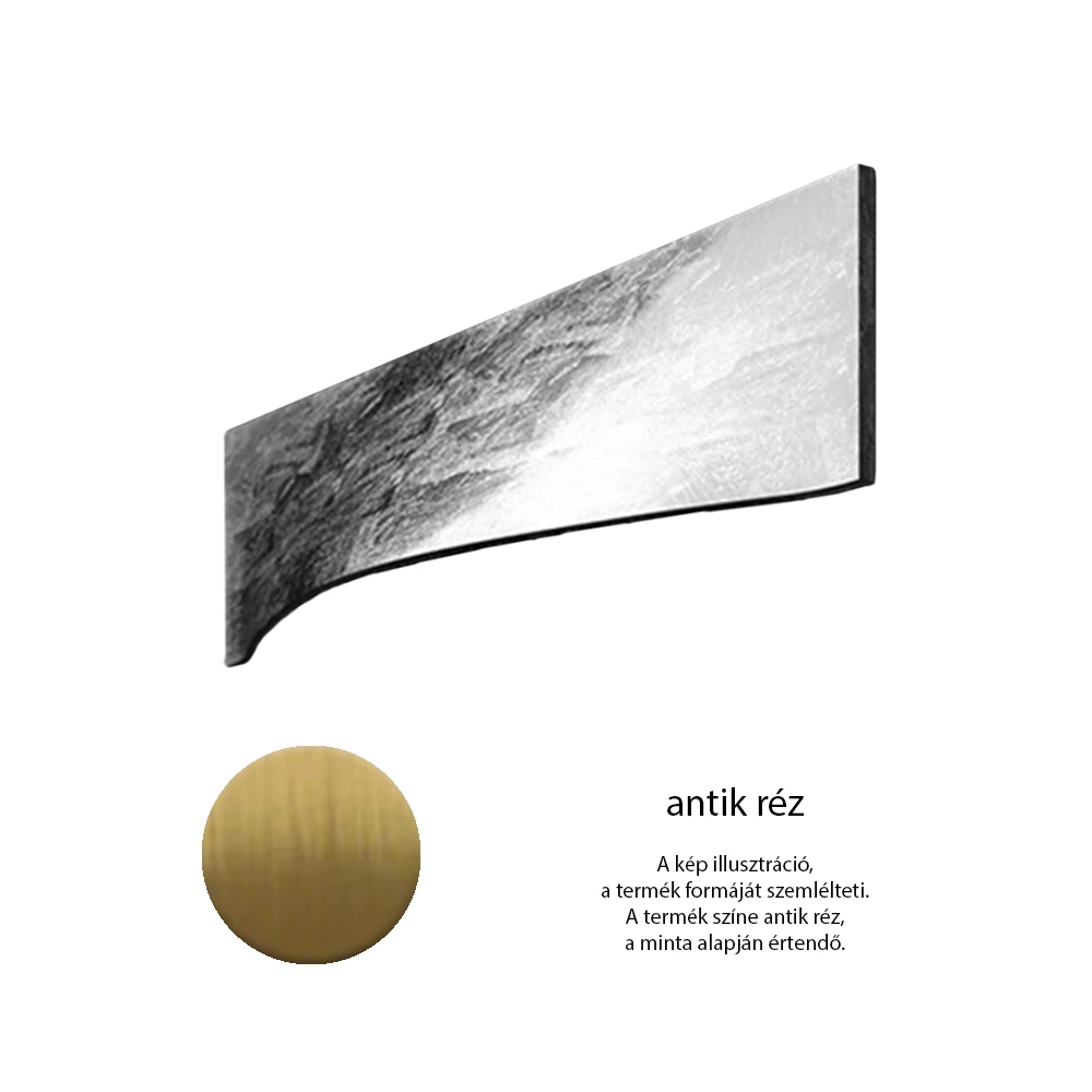 Glass Design Foglia antik réz 150 mm bútorfogantyú FOGLIAOBCF96