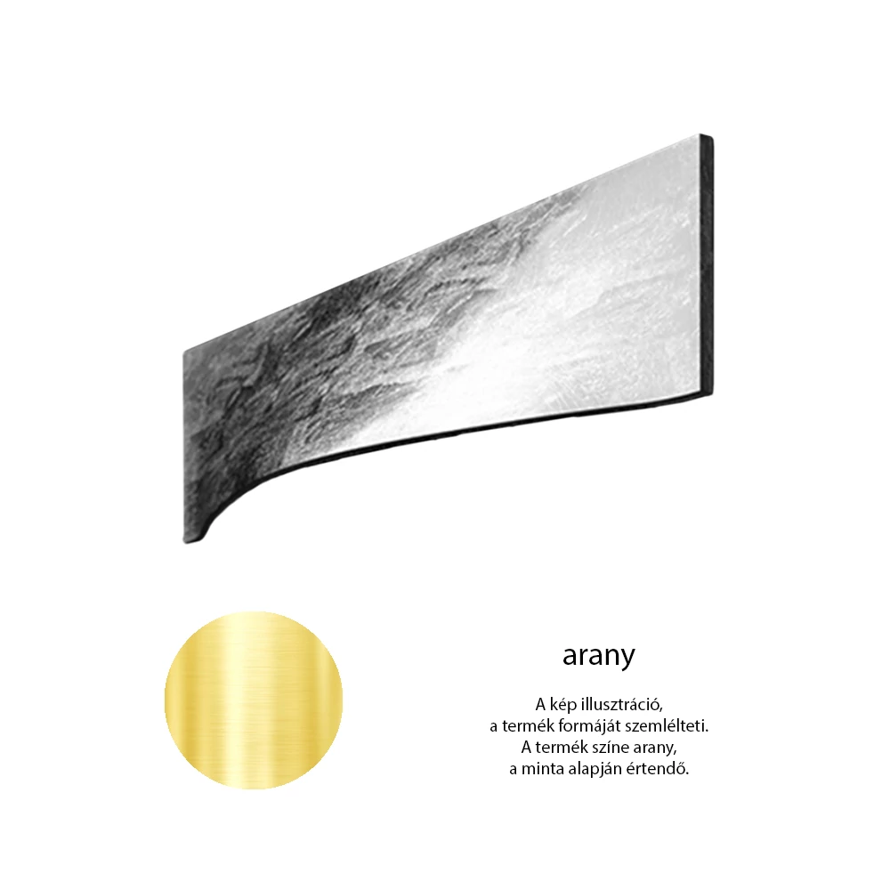 Glass Design Foglia arany 150 mm bútorfogantyú FOGLIAGDCF96