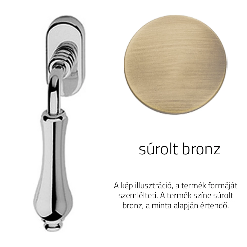 Linea Cali Aldar súrolt bronz ablakfélkilincs 920 DK OG