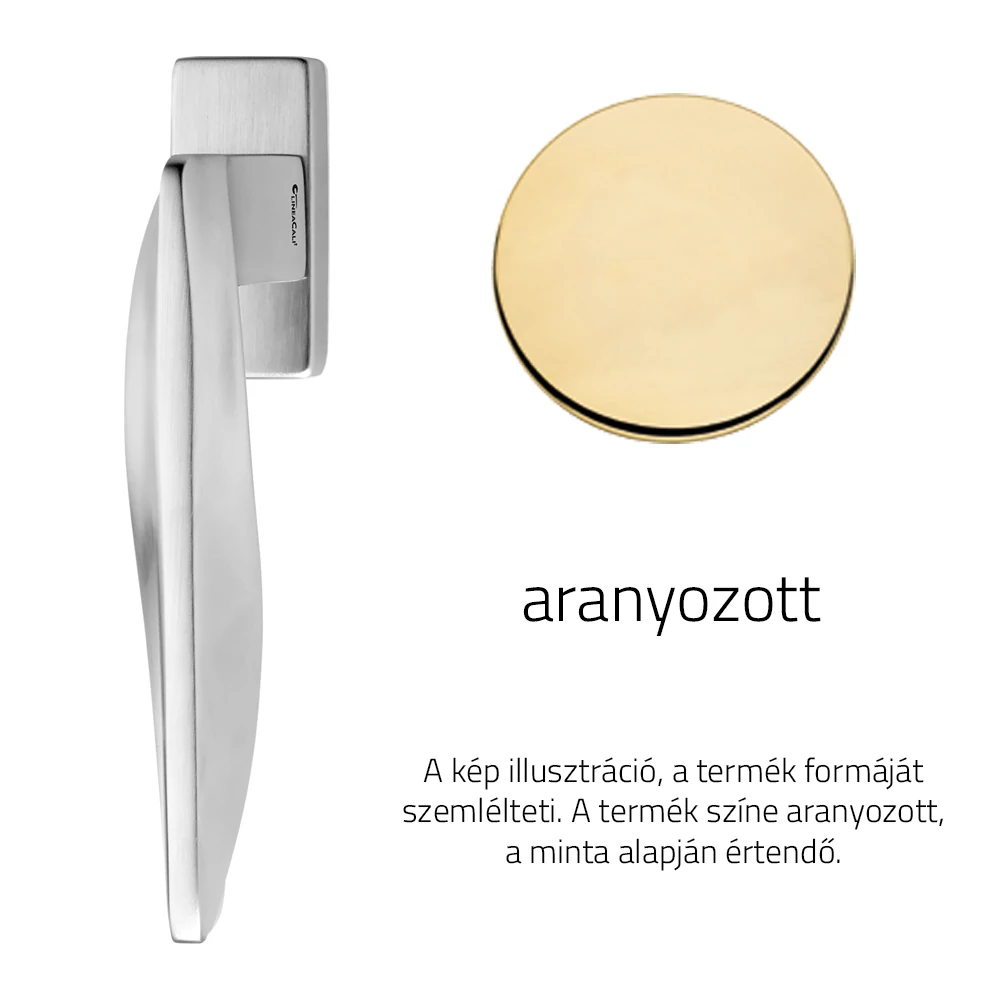 Linea Cali Aqua aranyozott ablakfélkilincs 1440 DK OZ