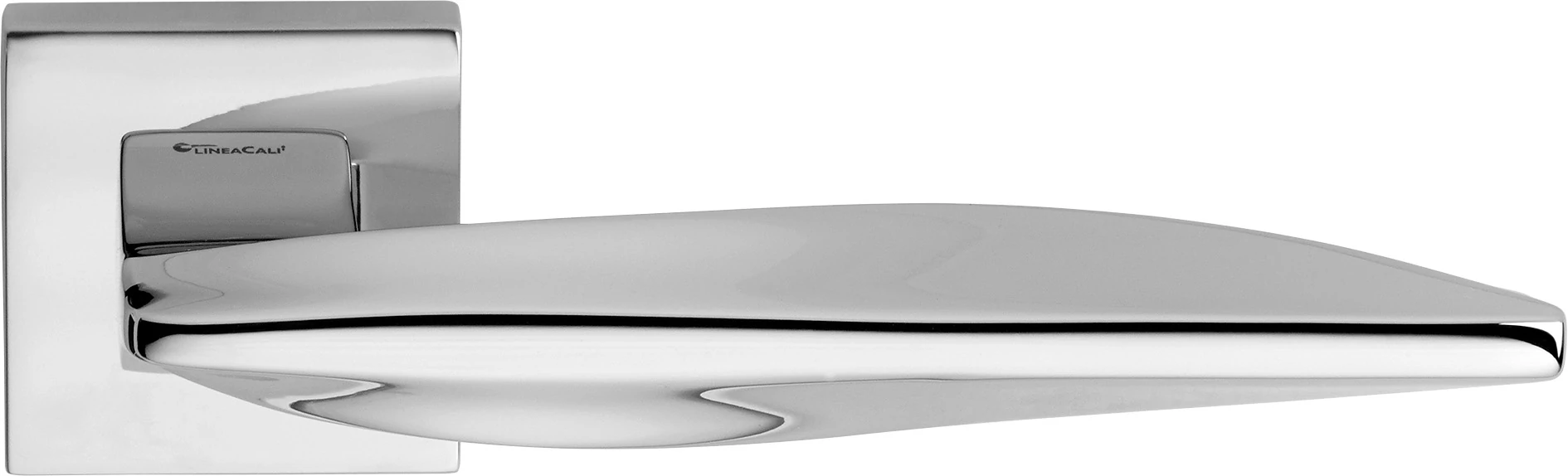 Linea Cali Aqua fényes króm négyzetrozettás kilincsgarnitúra 1440 RB 019 CR