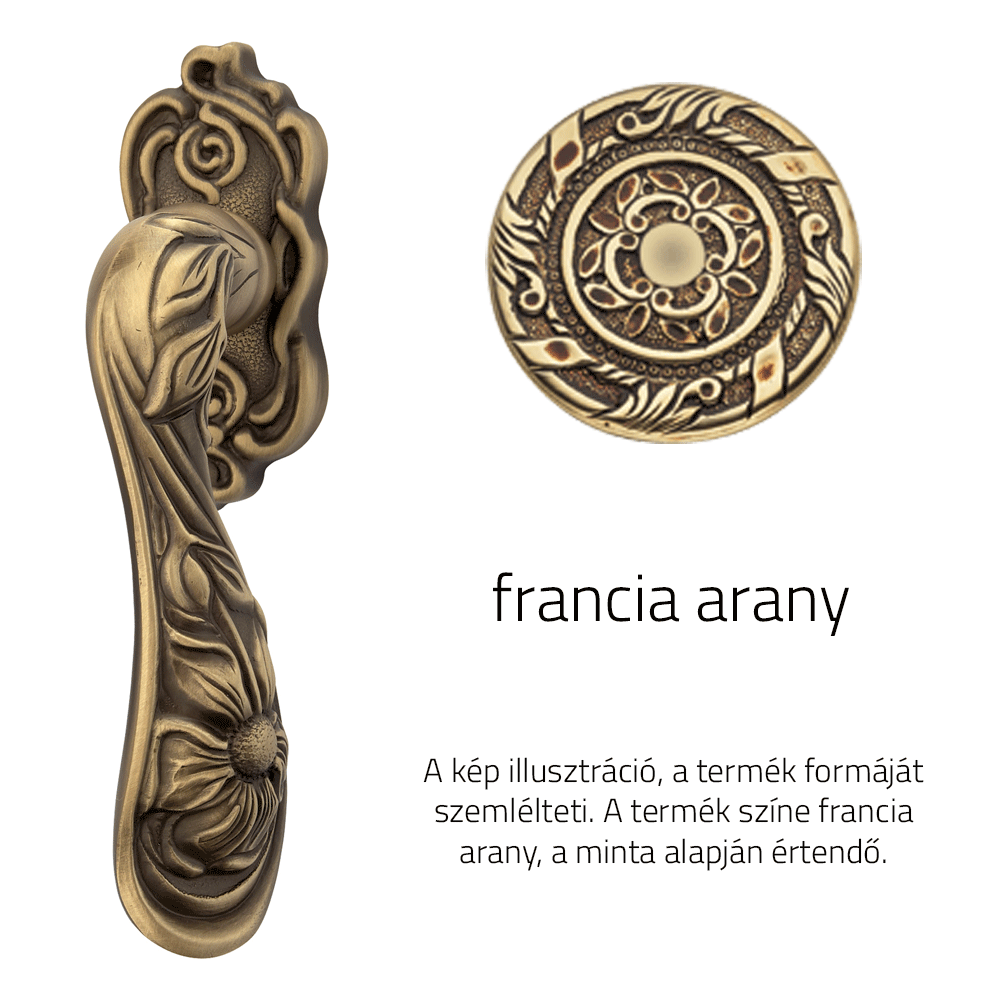 Linea Cali Arte francia arany ablakfélkilincs 1165-DK- OF