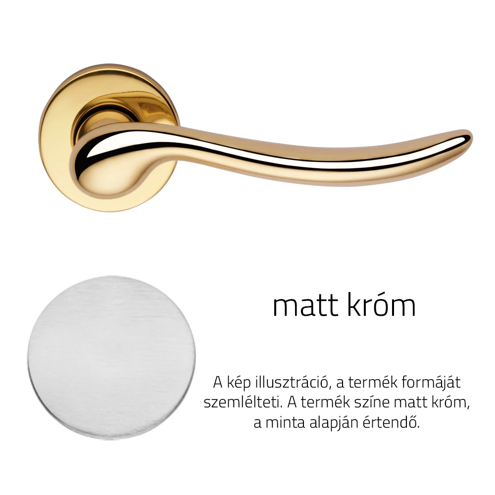 Linea Cali Beta matt króm körrozettás kilincsgarnitúra 488 RB 027 CS