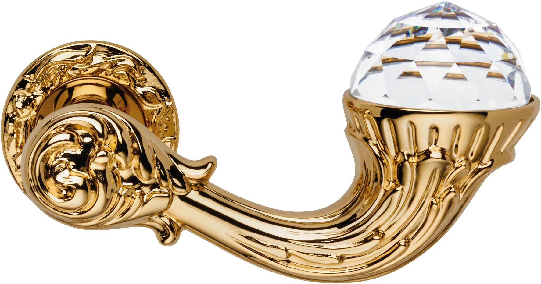 Linea Cali Brilliant Crystal aranyozott körrozettás kilincsgarnitúra 1526 RB 113 OZ