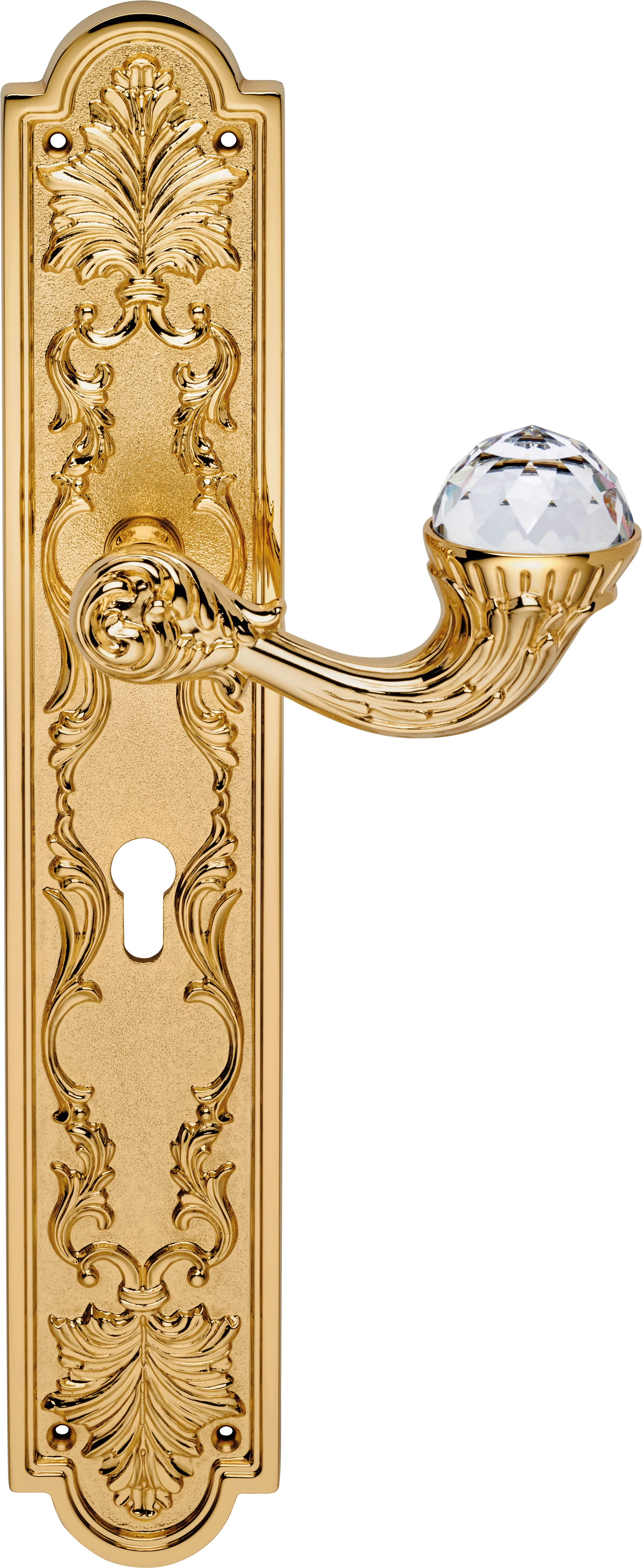 Linea Cali Brilliant Crystal aranyozott hosszúcímes kilincsgarnitúra 1530 PL OZ