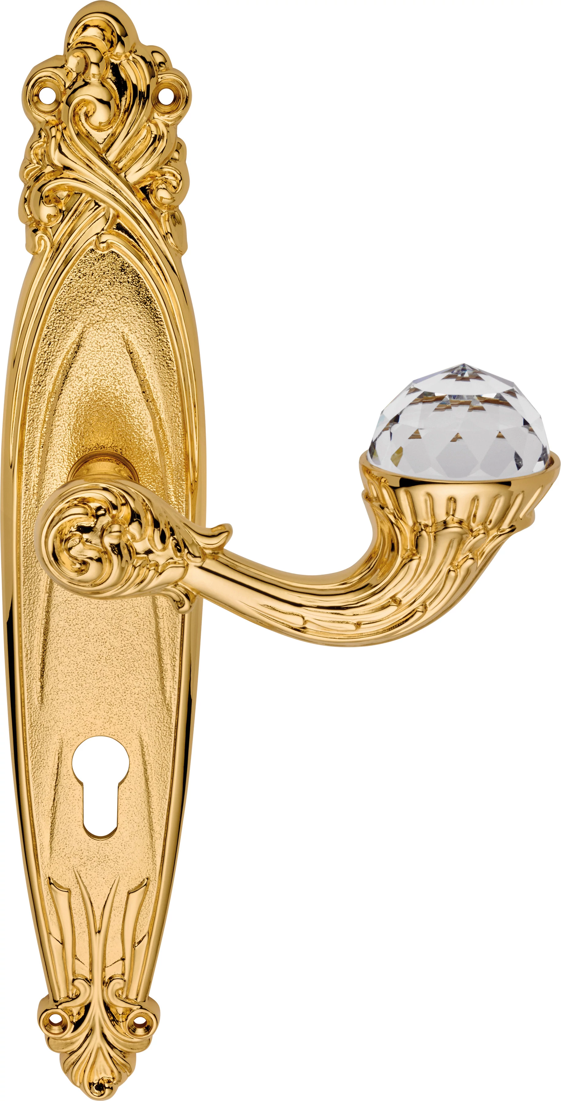 Linea Cali Brilliant Crystal aranyozott hosszúcímes kilincsgarnitúra 1531 PL OZ