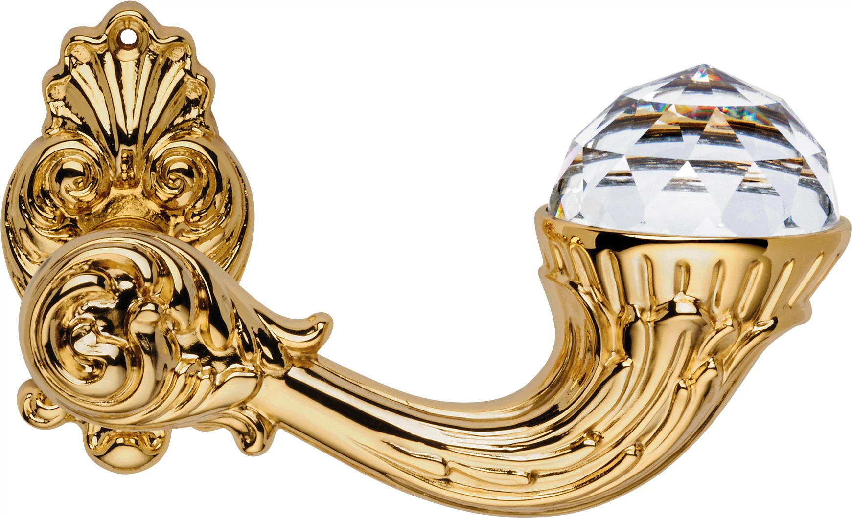 Linea Cali Brilliant Crystal aranyozott díszes rozettás kilincsgarnitúra 1526 RB 015 OZ