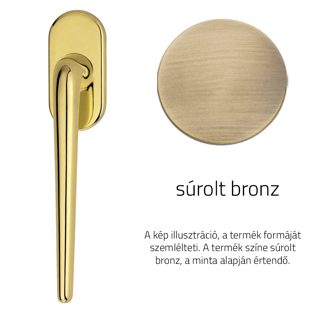 Linea Cali Brixia súrolt bronz ablakfélkilincs 760 DK OG
