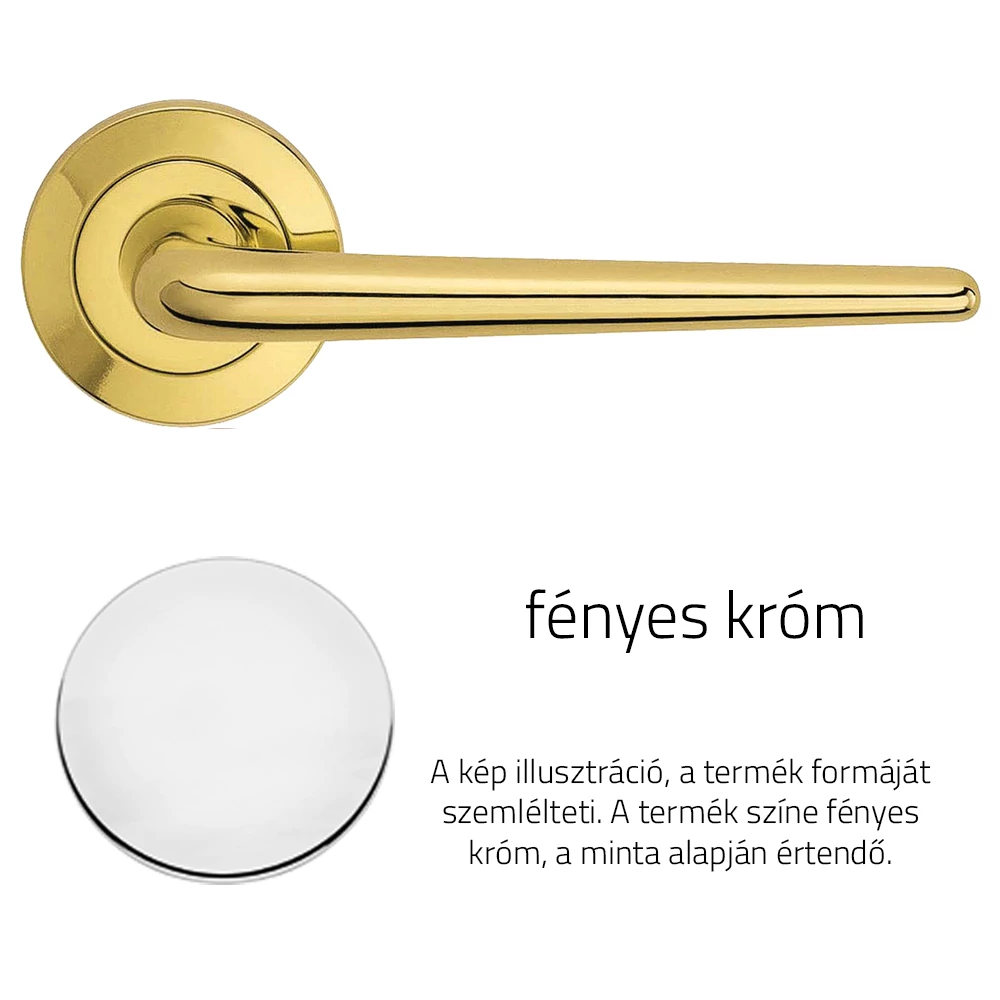 Linea Cali Brixia fényes króm körrozettás kilincsgarnitúra 760 RB 102 CR