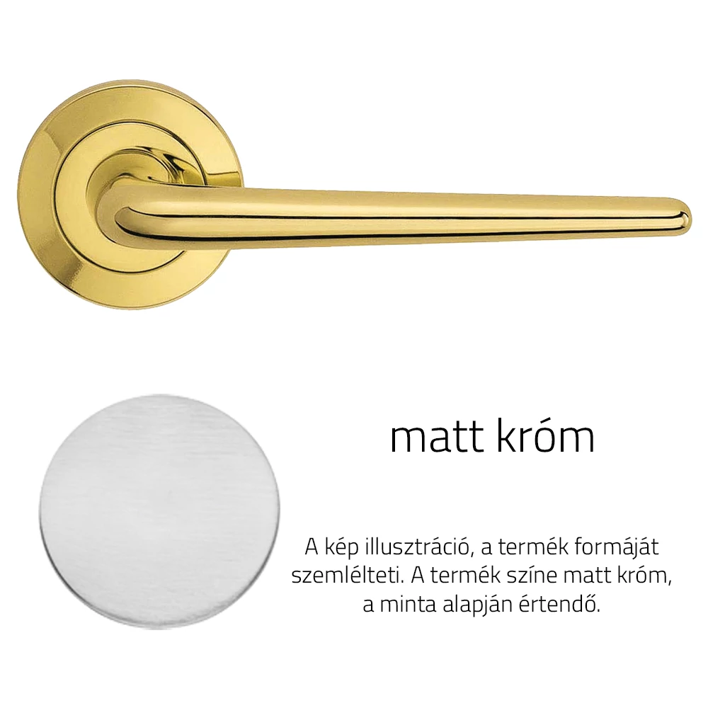 Linea Cali Brixia matt króm körrozettás kilincsgarnitúra 760 RB 102 CS
