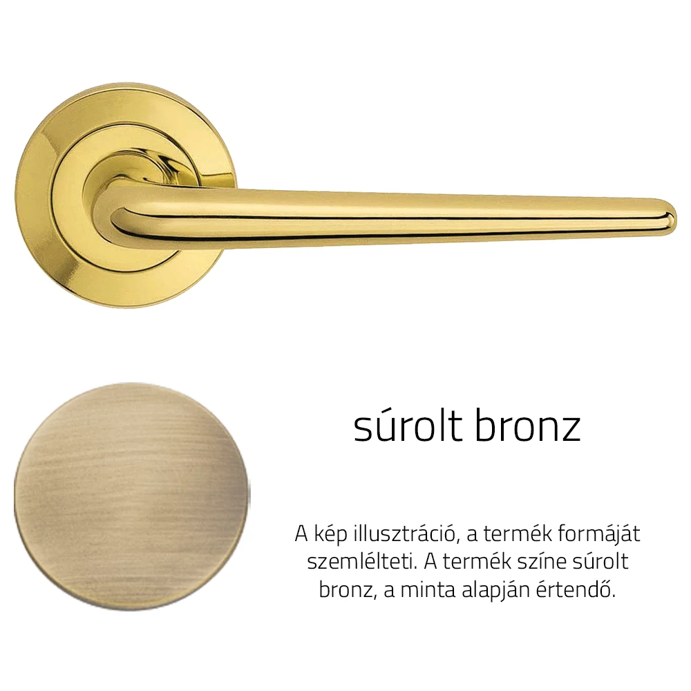 Linea Cali Brixia súrolt bronz körrozettás kilincsgarnitúra 760 RB 102 OG