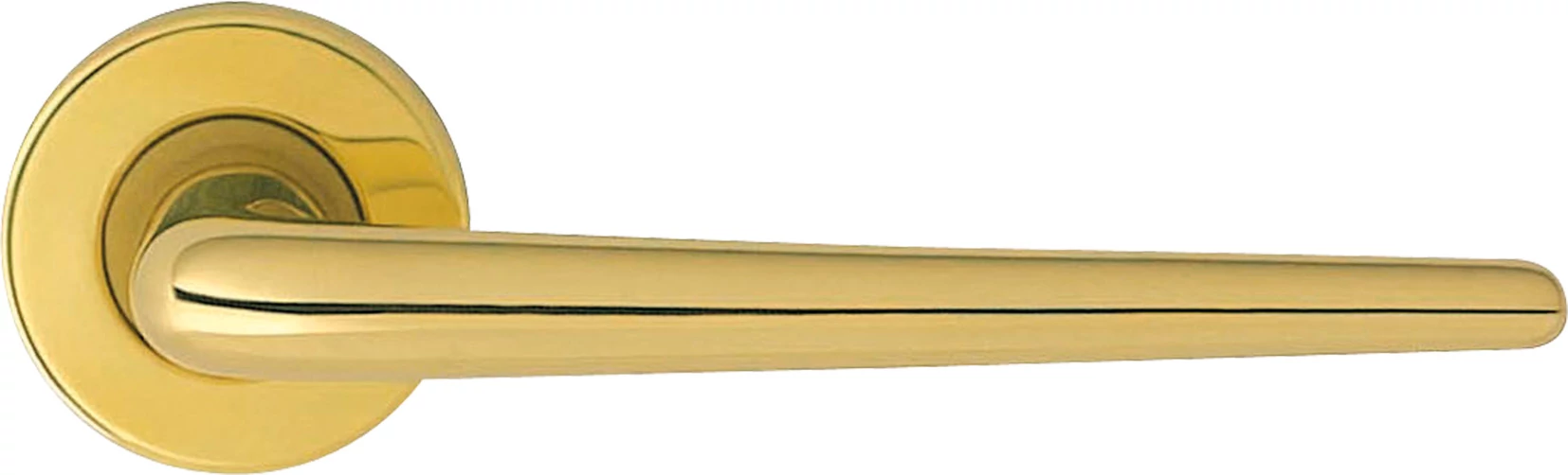 Linea Cali Brixia fényes réz körrozettás kilincsgarnitúra 760 RB 101 OL