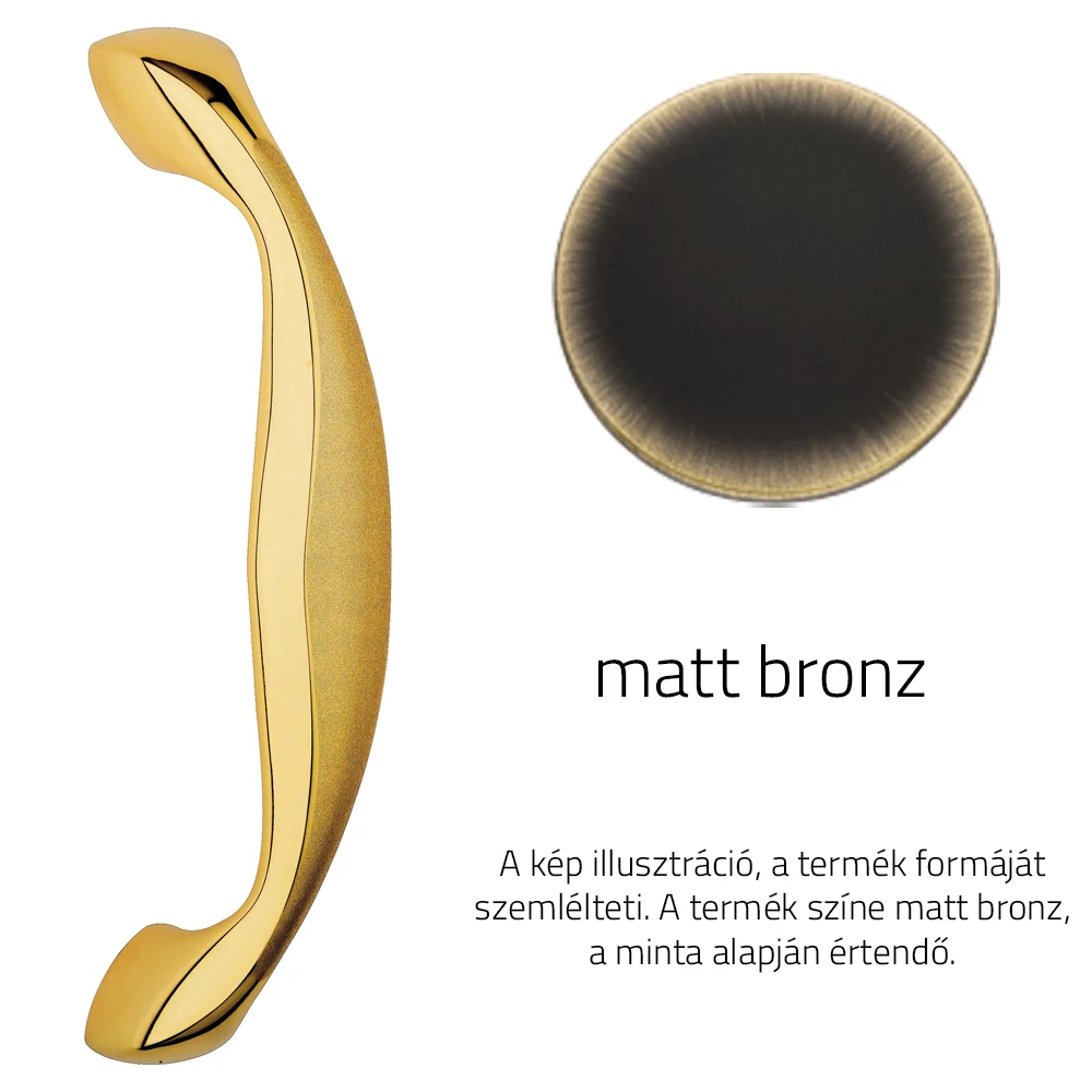 Linea Cali Delfino matt bronz tolóajtó húzórúd 950 MN 240 BM