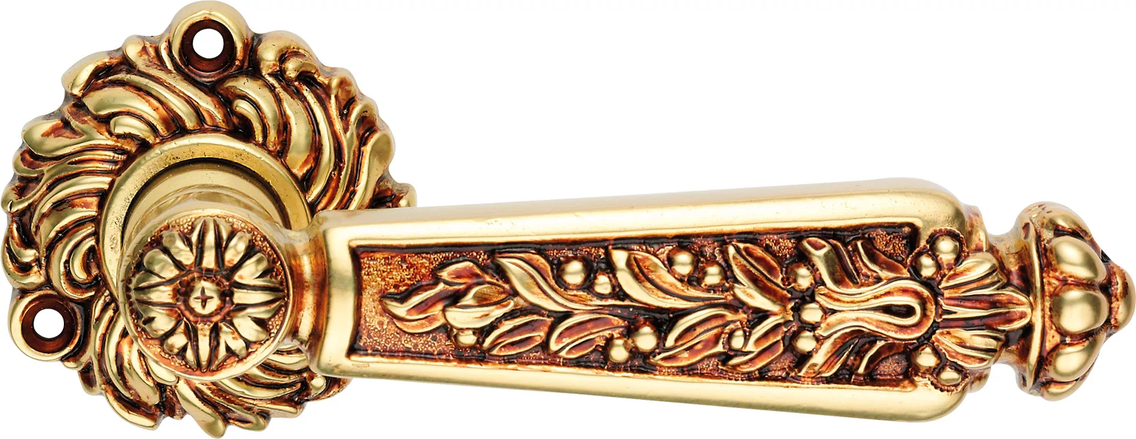 Linea Cali Epoca francia arany díszes körrozettás kilincsgarnitúra 1210 RB 078 OF