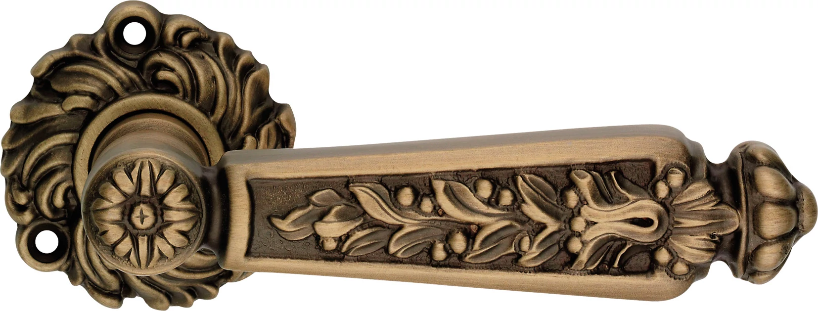 Linea Cali Epoca matt patinás díszes körrozettás kilincsgarnitúra 1210 RB 078 PM