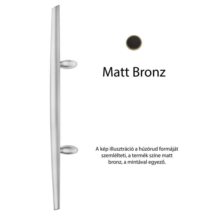Linea Cali Kendo matt bronz eltolt tolóajtó húzórúd 1516 MZ 300 BM