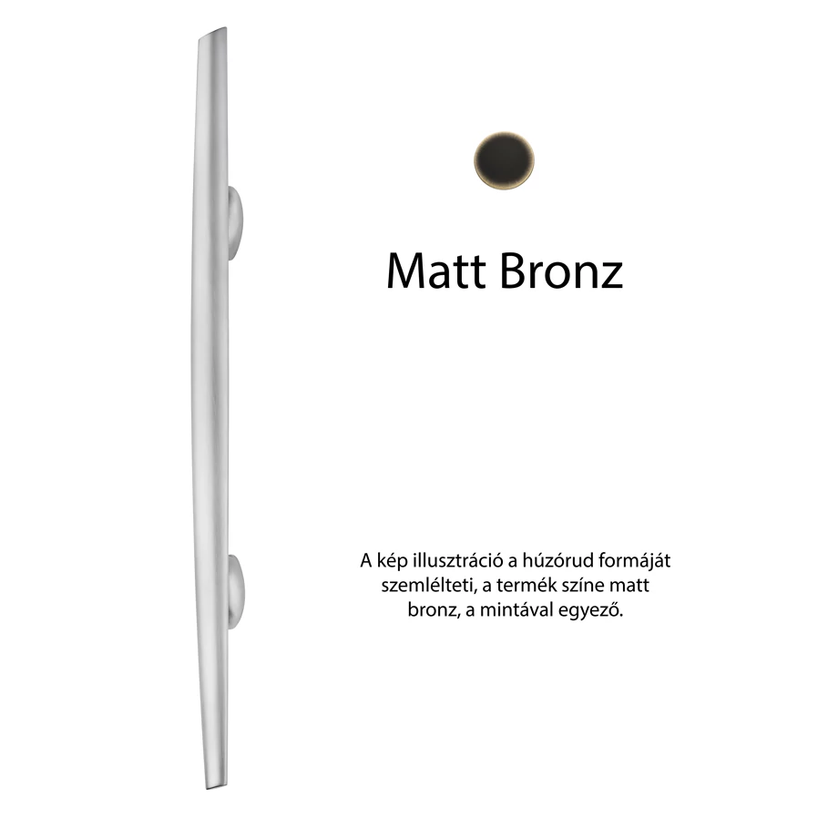 Linea Cali Kendo matt bronz tolóajtó húzórúd 1516 MN 390 BM