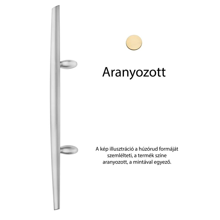 Linea Cali Kendo aranyozott eltolt tolóajtó húzórúd 1516 MZ 300 OZ