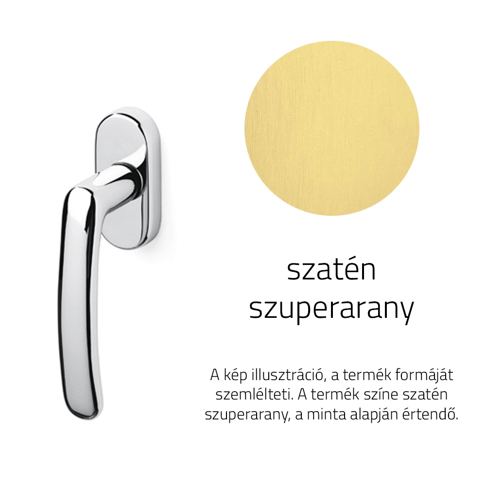 Olivari Emilia szatén szuperarany ablakfélkilincs K167