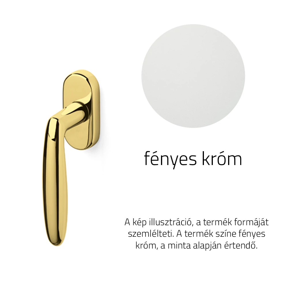 Olivari Flaminia fényes króm ablakfélkilincs K159