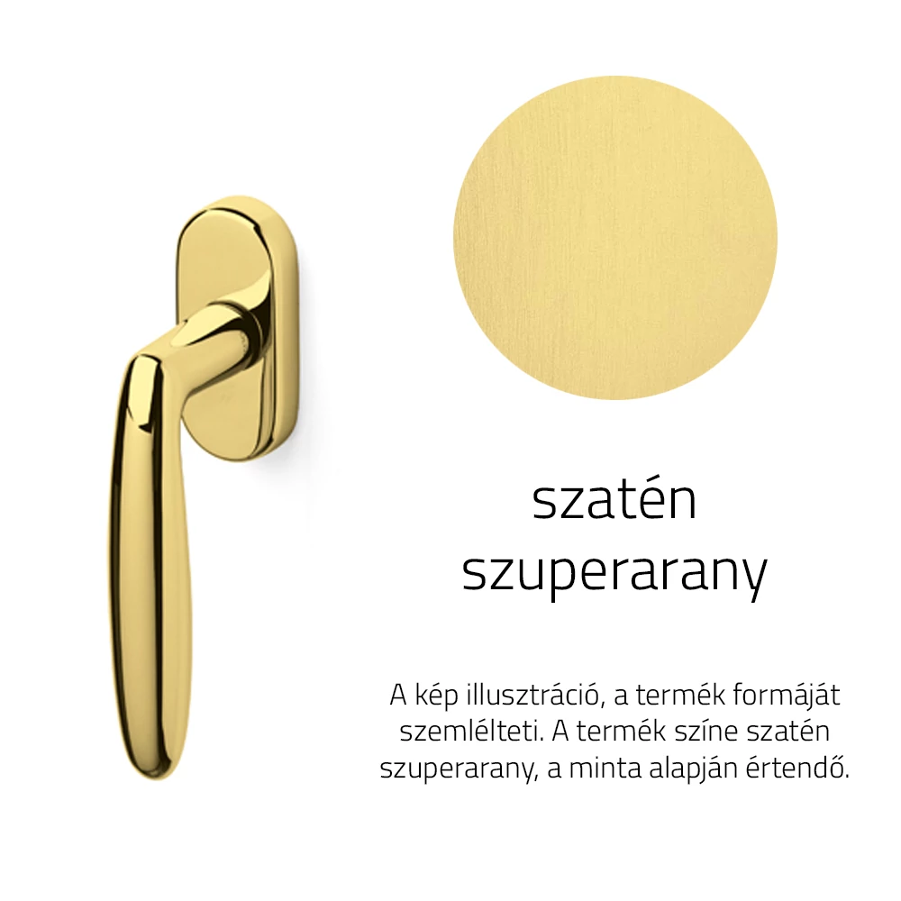 Olivari Flaminia szatén szuperarany ablakfélkilincs K159