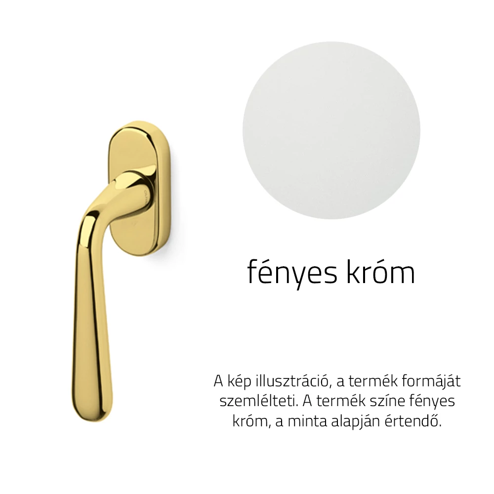 Olivari Golia fényes króm ablakfélkilincs K160