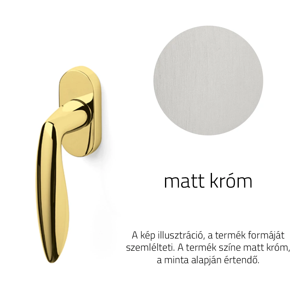 Olivari Onda matt króm ablakfélkilincs K175