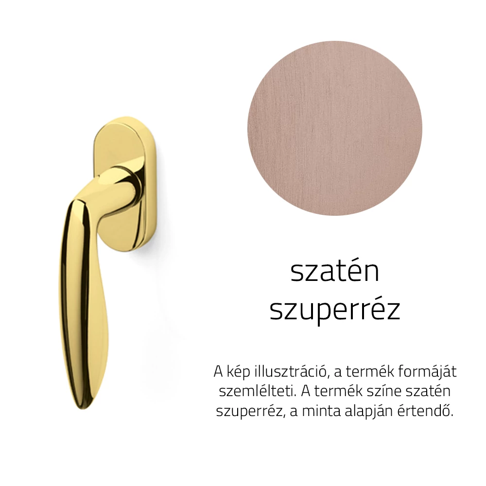 Olivari Onda szatén szuperréz ablakfélkilincs K175
