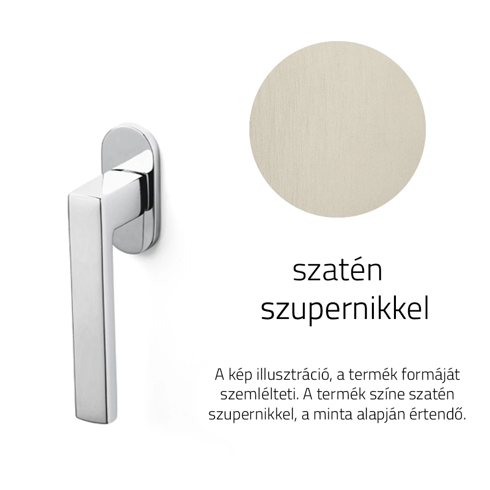 Olivari Planet Bassa szatén szupernikkel ablakfélkilincs K195B