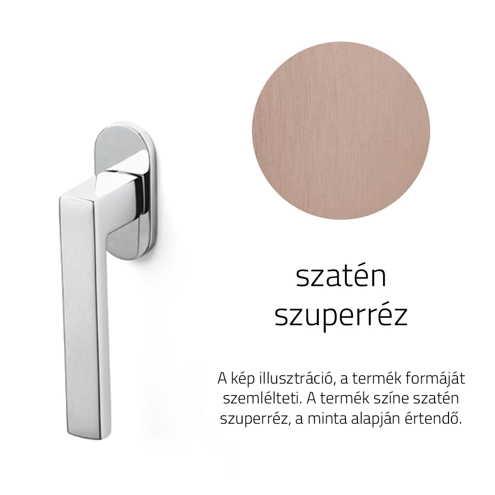 Olivari Planet Bassa szatén szuperréz ablakfélkilincs K195B